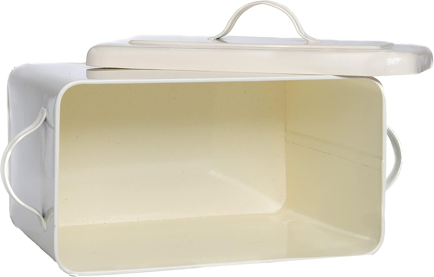 Cream Colored Cute Dog Treat or Food Canister with Bowl and Scoop stores up to 4lbs of Treats