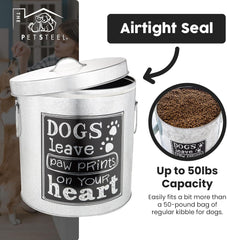 Large and Medium Dog and Small Cat Pet Food Storage Container