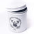 The PetSteel | Antique White Treats Jar | Dog Treat Jar | Tight Fitting Lids | Pet Food Container | Fit's Up to 2lbs of Treats
