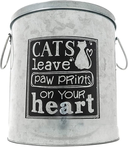 ANTIQUE SILVER – CATS LEAVE PAW PRINTS ON YOUR HEATH