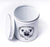 The PetSteel | Antique White Treats Jar | Dog Treat Jar | Tight Fitting Lids | Pet Food Container | Fit's Up to 2lbs of Treats