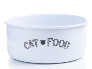 White Cat Bowl | Light in Weight | Easy to eat, Easy to wash | Striking but Simple Design for Your Adorable cat to eat Their Tasty Food or Fresh Treats