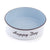 The PetSteel Large White Dog Bowl with Striking Blue Interior | Sturdy | Easy to wash | Simple Design for Your Adorable Dog to Enjoy Eating Their Tasty Food or Fresh Treats