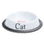 The PetSteel White Small Cat Bowl with a Heart | Simple Cat Bowl with a No Slip Rubber Base | Cute Design Cat Bowl | Great for Feeding Your Cat, Yellow,White