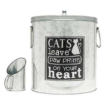 ANTIQUE SILVER – CATS LEAVE PAW PRINTS ON YOUR HEATH