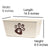 The PetSteel Unique Cream Pet Toy Chest with Brown Paws as a Cute Decal | Pet Toy Container | Useful for Pet Accessories