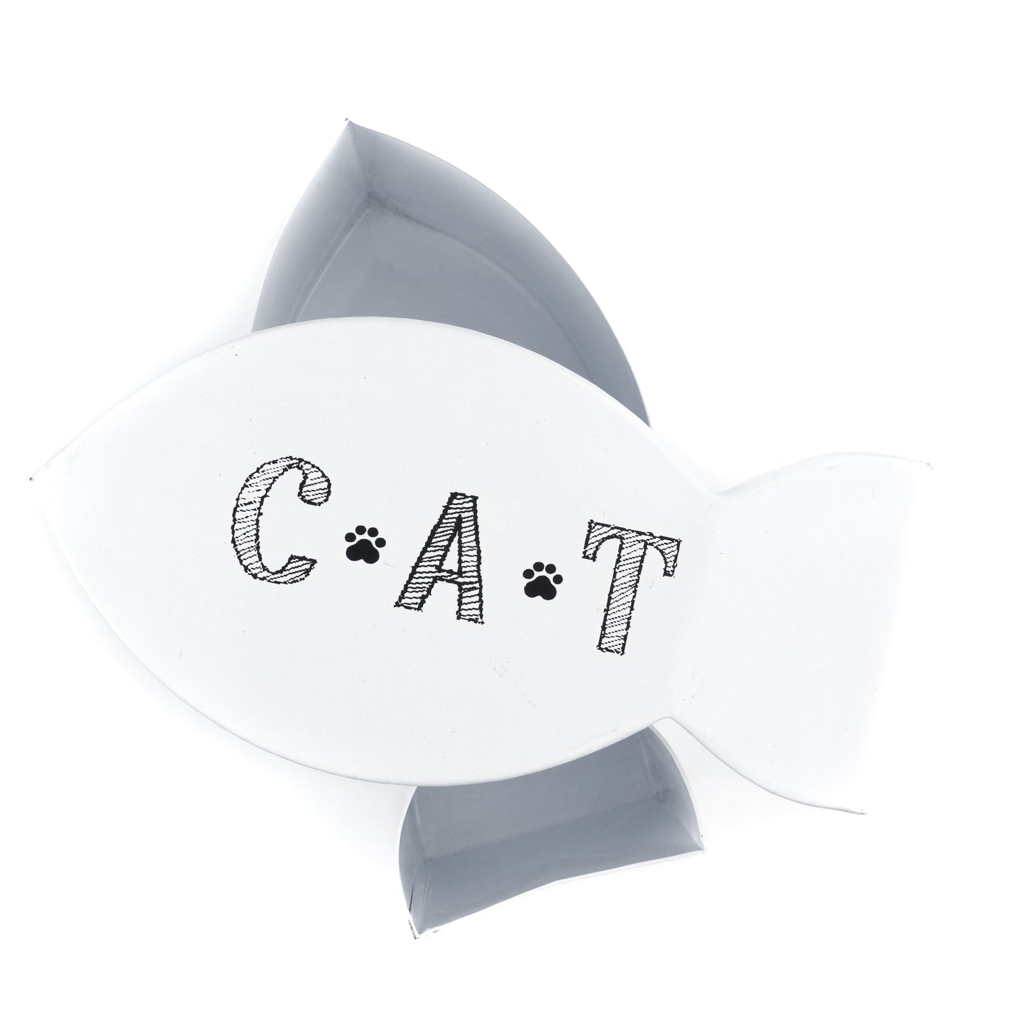 The PetSteel Cat Small Toy Chest or White Fish Shaped Cat Treats Jar | Use it for Small Toys or Treats or Snacks