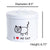 The PetSteel Cute White Cat Canister Set with Bowl and Scoop | Pet Food and Treat Container Storage Set | Tight Fitting Lids | Kitchen Counter Treat Jar with Scoop
