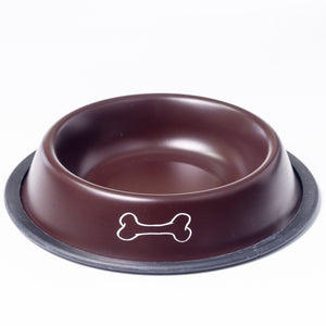 Chocolate Dog Decorative Canister with Bowl and Scoop | Pet Food and Treat Container Storage Set | Airtight Lids | Fit's Up to 7 lbs of Treats or Food